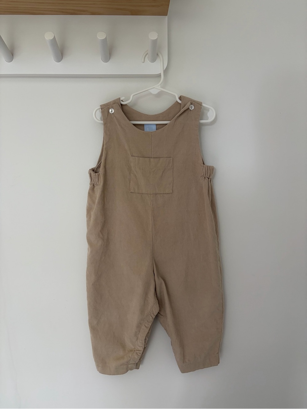 bella bliss beige/tan corduroy overalls